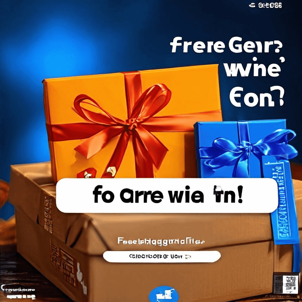 밝은 화면에 무료 선물과 당첨을 유혹하는 팝업 창이 화려한 색상으로 가득 차 있어 주의가 필요한 디지털 함정을 상징합니다.